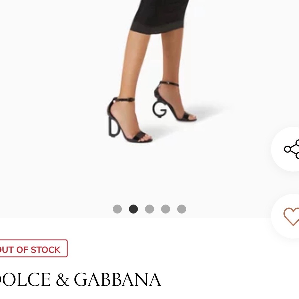 Dolce & Gabbana Glossy Black Heels - Picture 3 of 9